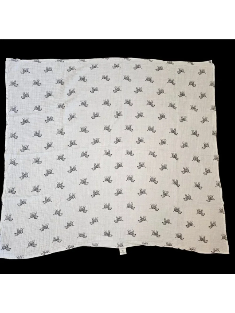 Amazing Baby Blanket Zebra Muslin Cotton Thin White Gray Swaddle‎ Unisex